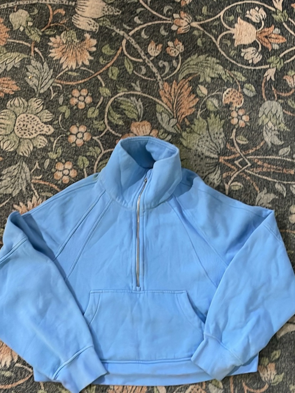 Lululemon scuba Sky Blue Half-Zip Pullover Sweater
